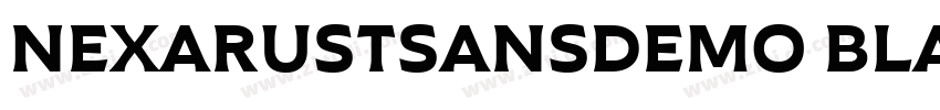 NEXARUSTSANSDEMO BLA字体转换